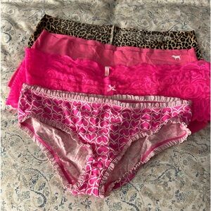 Pink Victoria secret panties size large